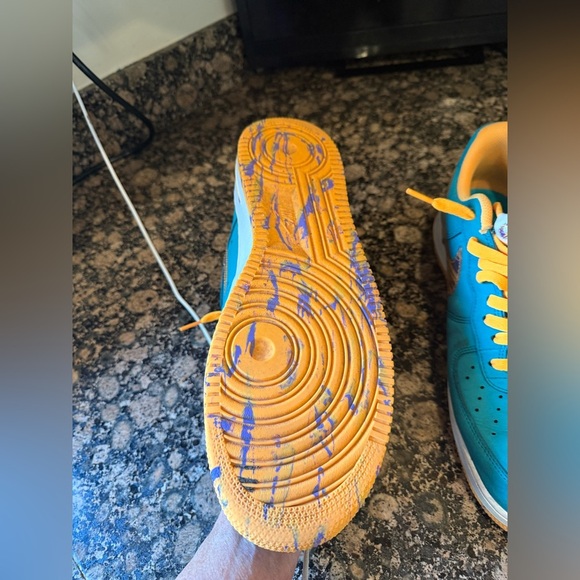 NIKE men’s size 13 2013/20124 AIR FORCE 1 LOWS Marbled Swoosh 488298 – 313 - Picture 5 of 16